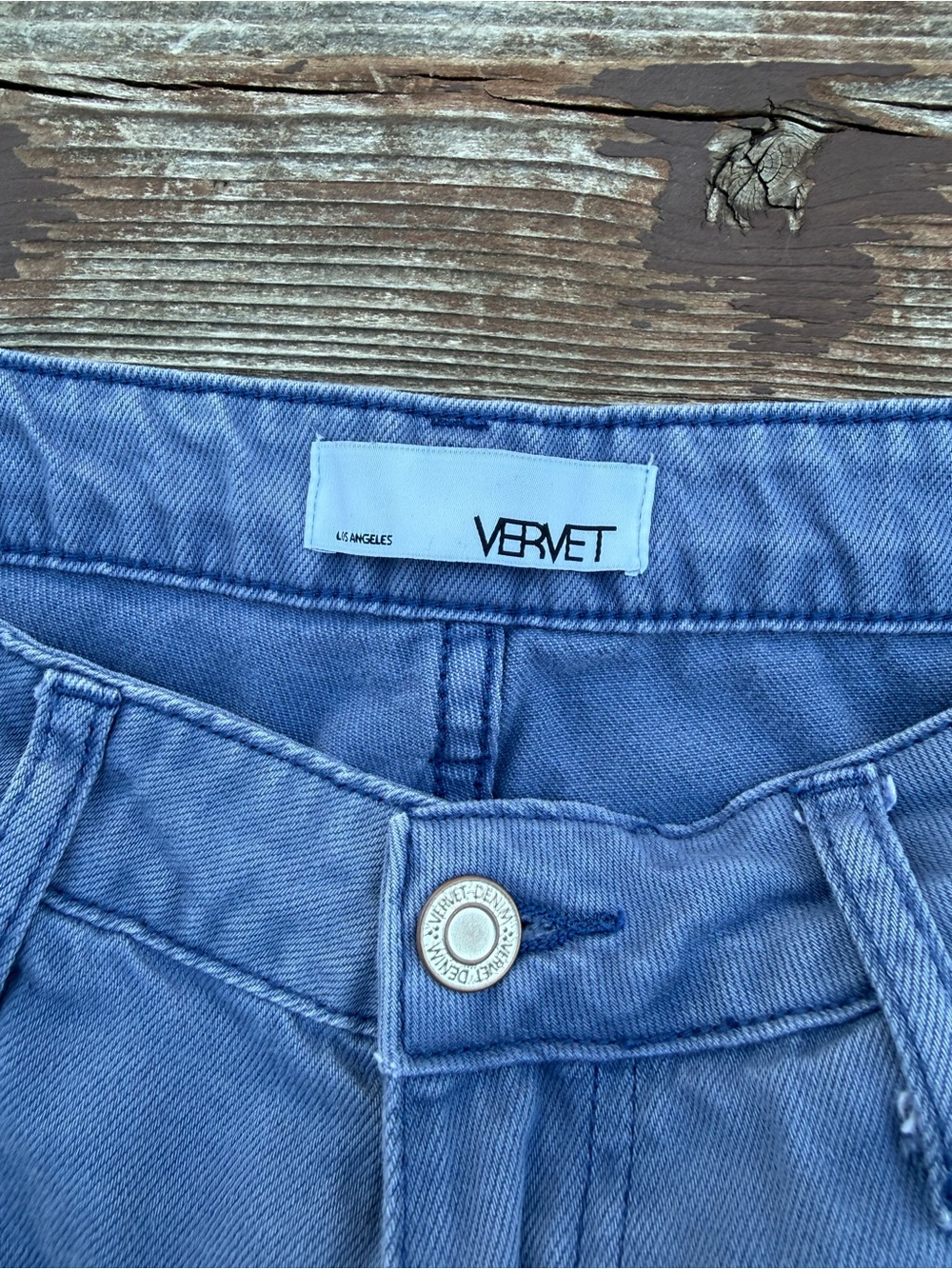 Vervet 90’s vintage super high rise crop flare jeans. - Picture 5 of 7